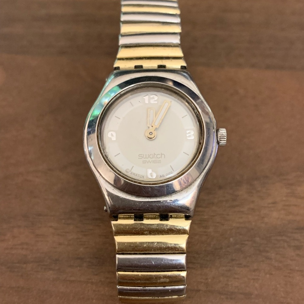 Swatch Silver and Gold Classic Timepiece